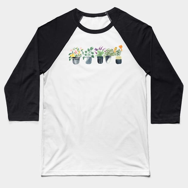 Plant lover botanicals Baseball T-Shirt by Harpleydesign